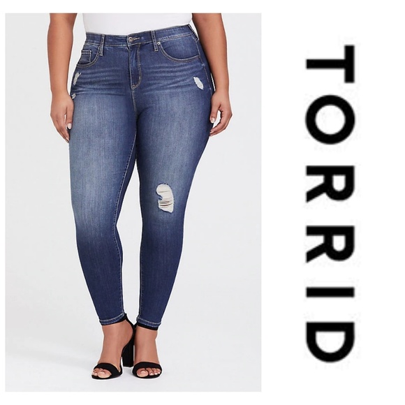 torrid Denim - Torrid Legging Distressed Plus Size Jeans